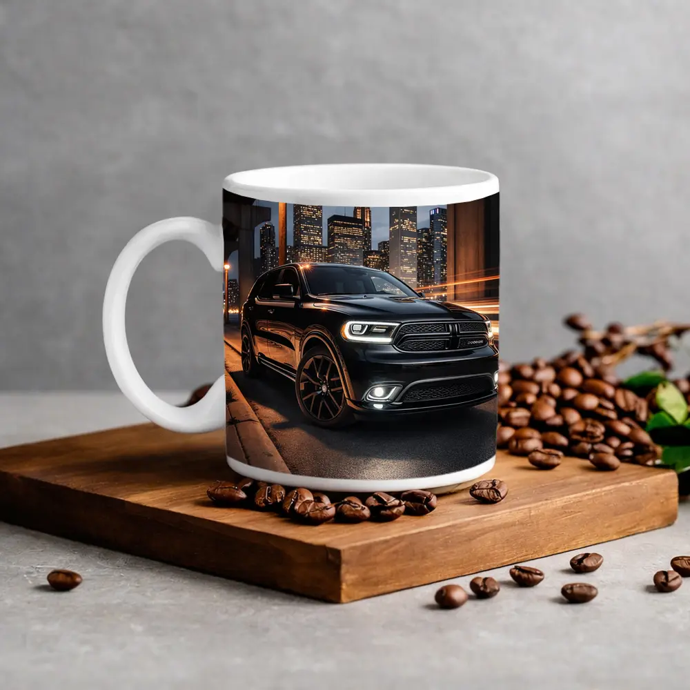 Dodge Durango Black SUV City Night – Mugs