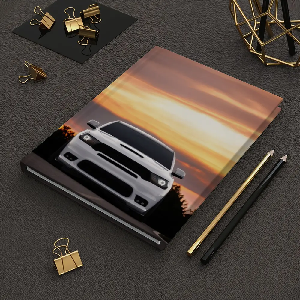 Dodge Durango White SUV Sunset Sky – Notebooks