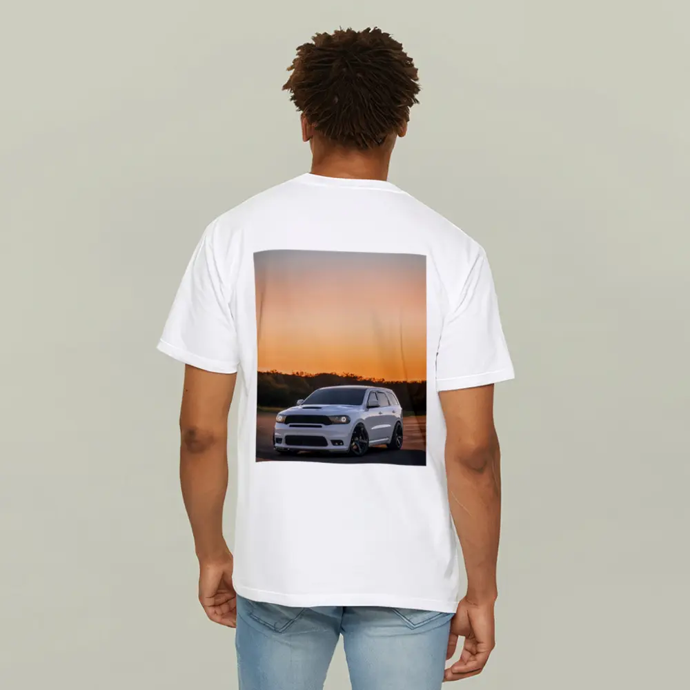 Dodge Durango SRT White Sunset Sky – T-Shirts