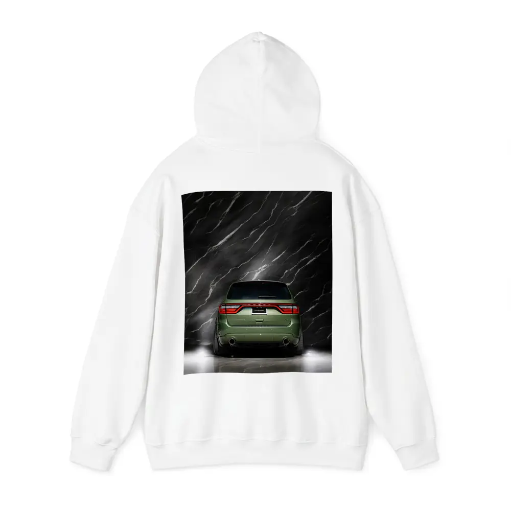 Dodge Durango Green Rear Marble Background – Hoodies