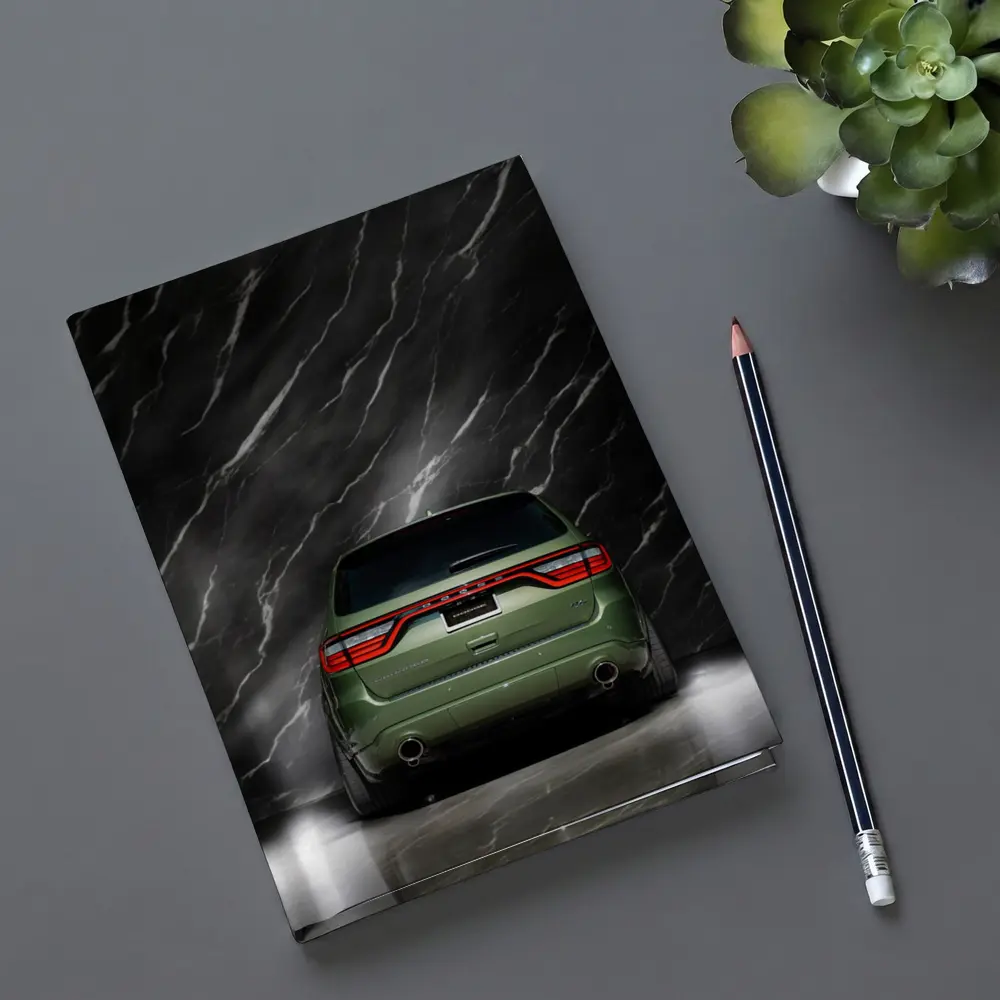 Dodge Durango Green Rear Marble Background – Notebooks
