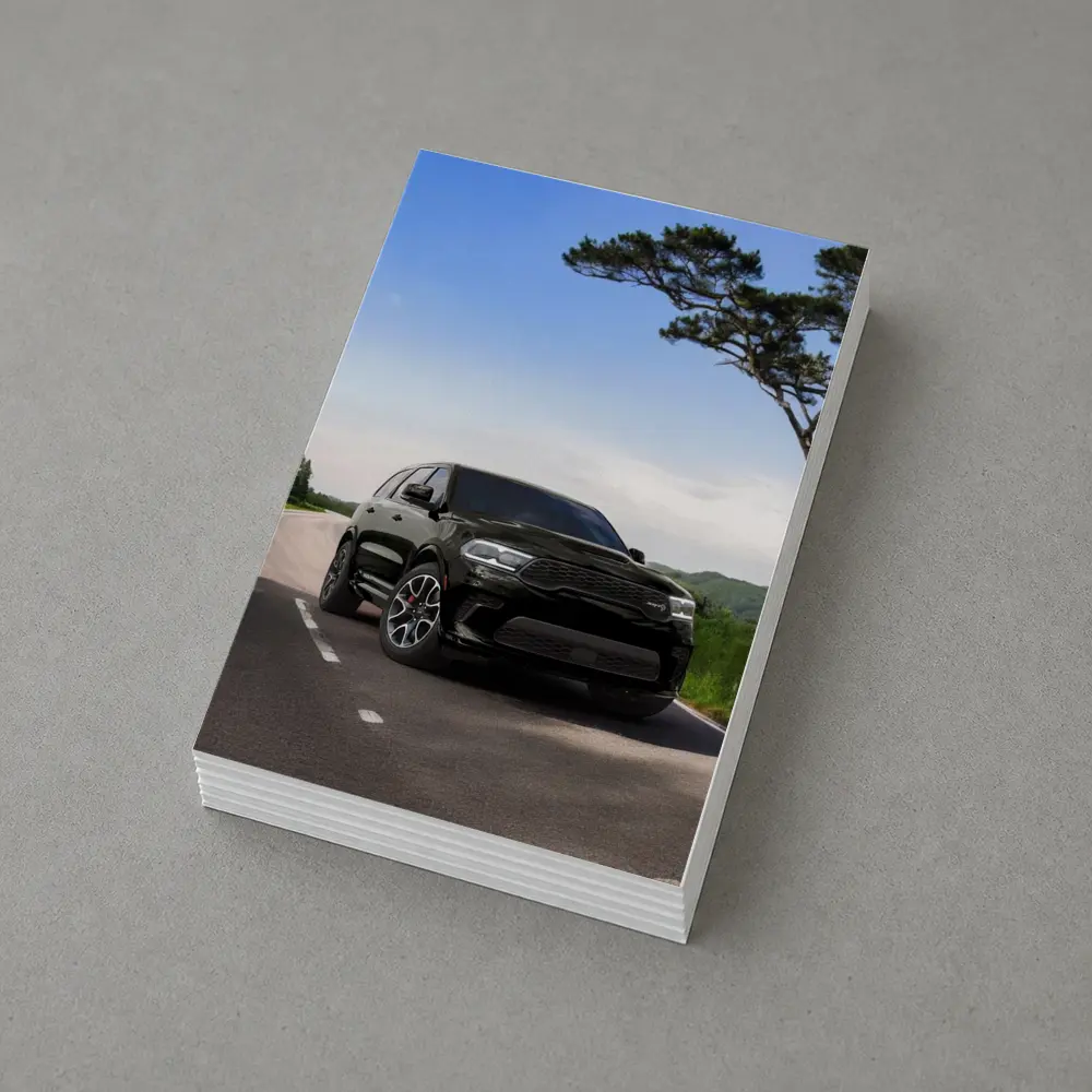 Dodge Durango Black SUV Open Road – Postcards