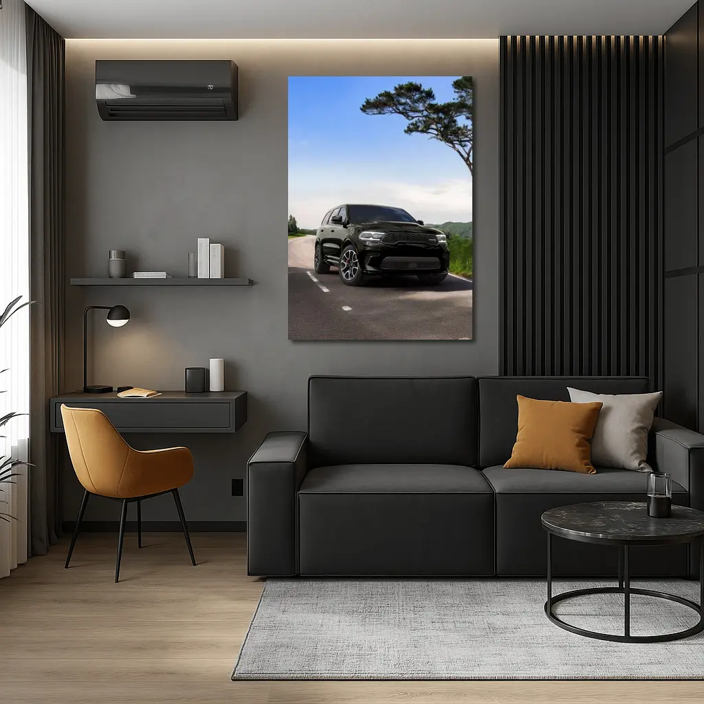 Dodge Durango Black SUV Open Road – Wall Art