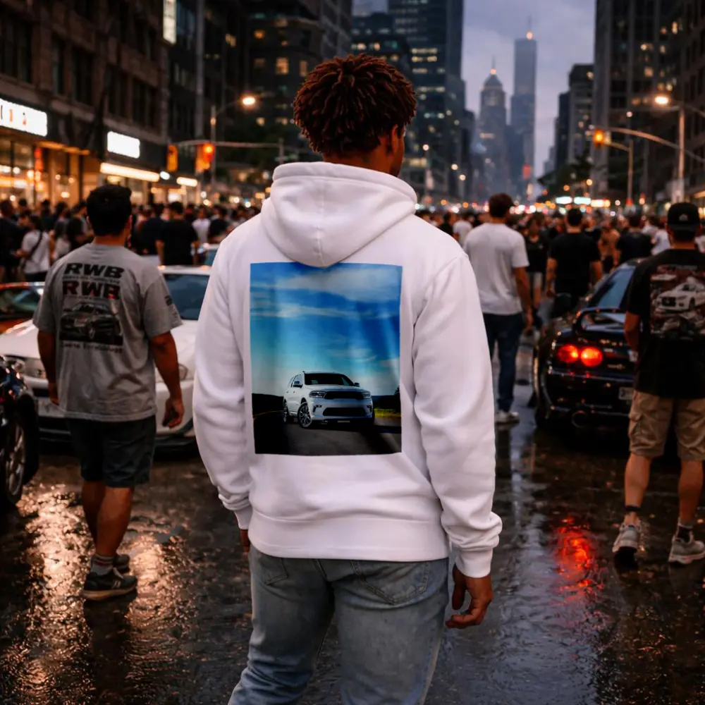 Dodge Durango SUV on Open Road – Hoodies