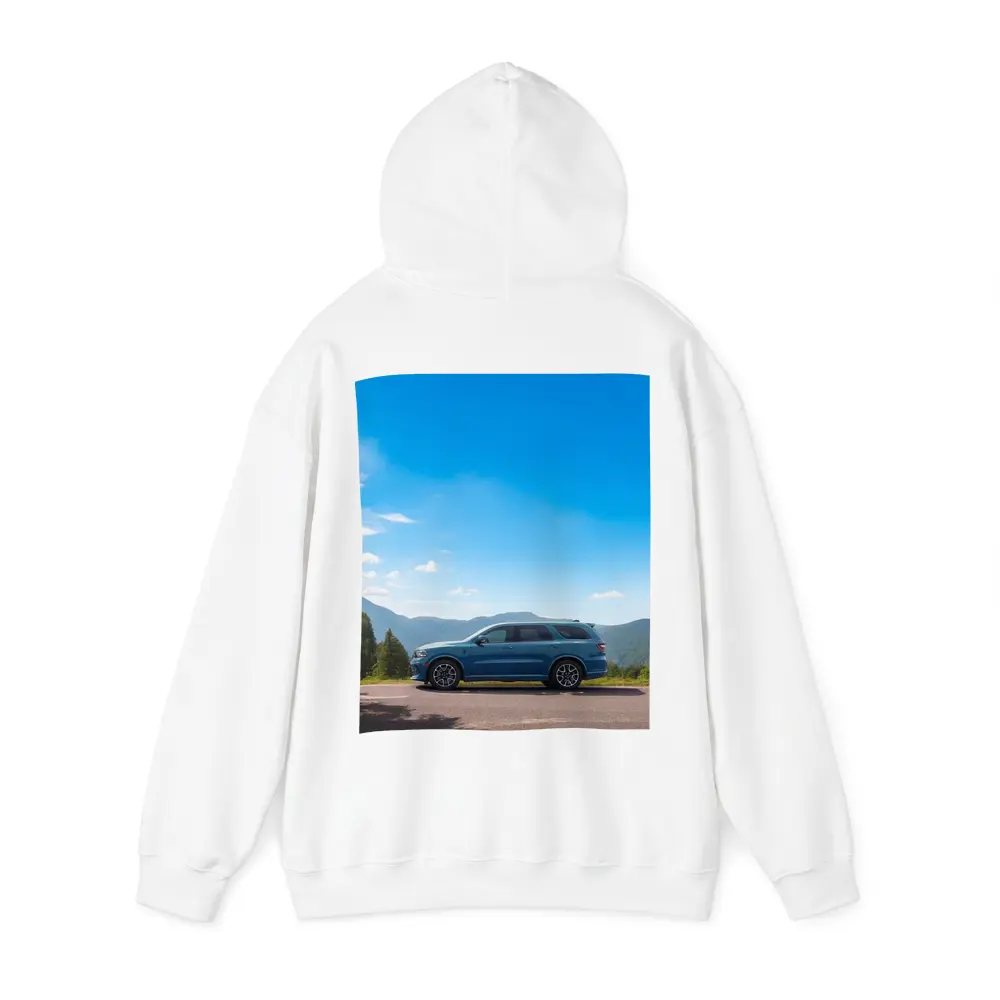 Dodge Durango Blue SUV Mountain Road – Hoodies