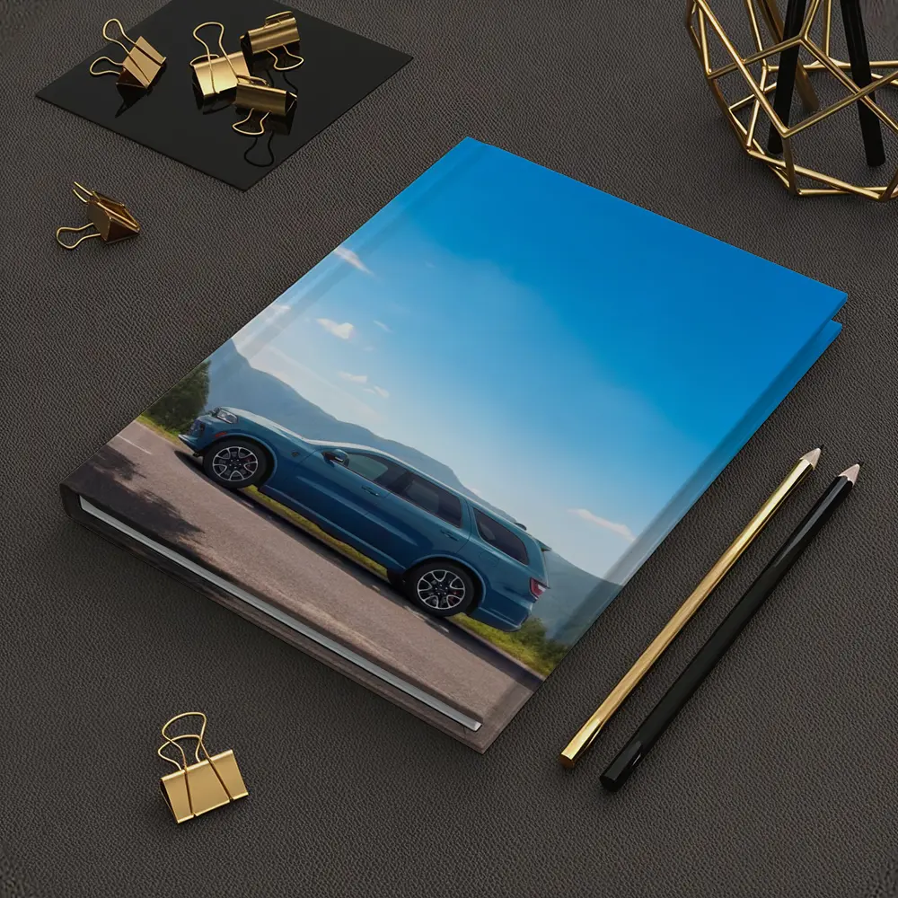 Dodge Durango Blue SUV Mountain Road – Notebooks