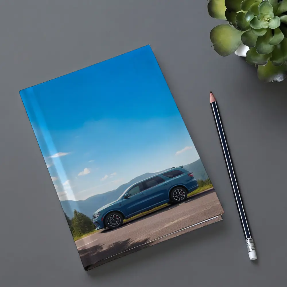 Dodge Durango Blue SUV Mountain Road – Notebooks