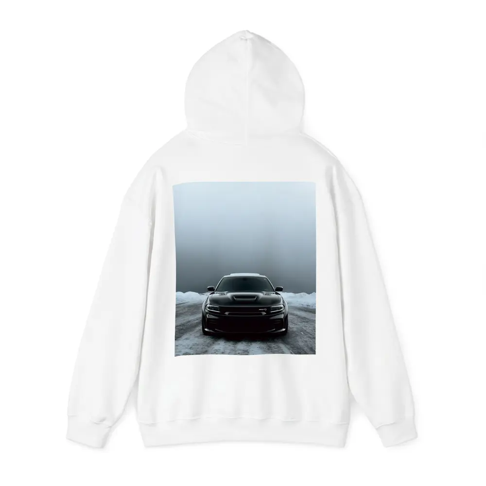 Dodge Charger SRT Black Snow Winter Scene – Hoodies