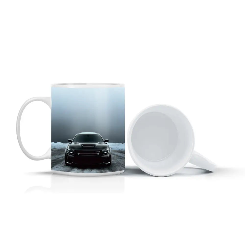 Dodge Charger SRT Black Snow Winter Scene – Mugs