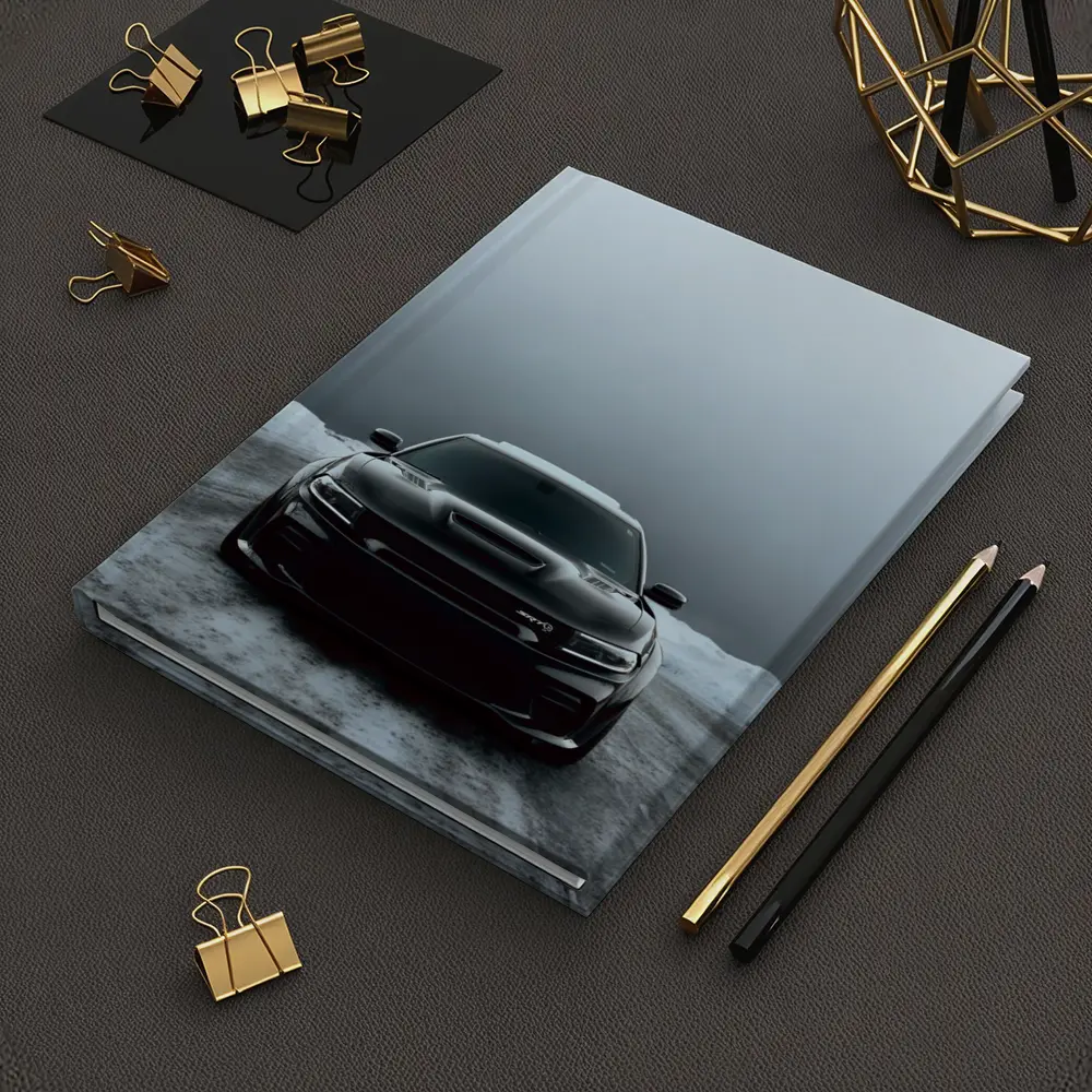 Dodge Charger SRT Black Snow Winter Scene – Notebooks