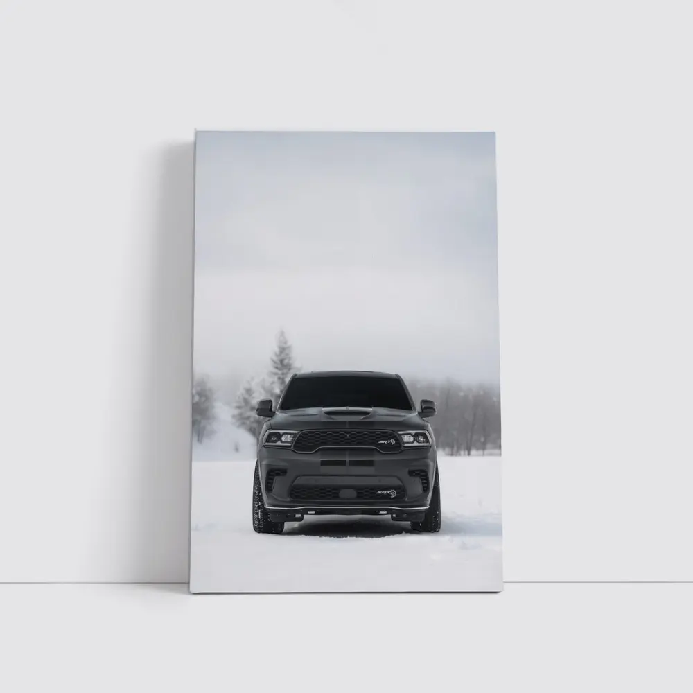 Dodge Durango SRT Front View Winter Snow – Wall Art