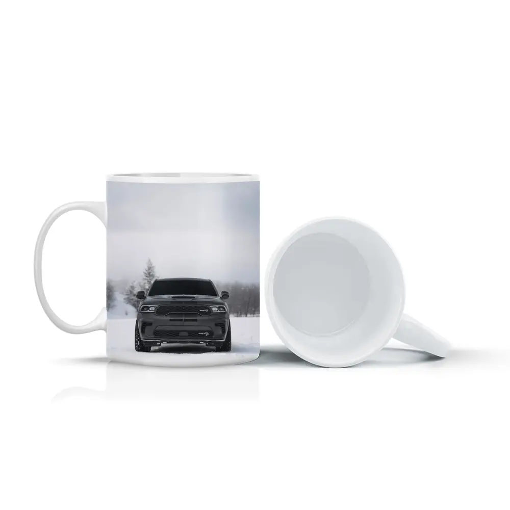 Dodge Durango SRT Front View Winter Snow – Mugs