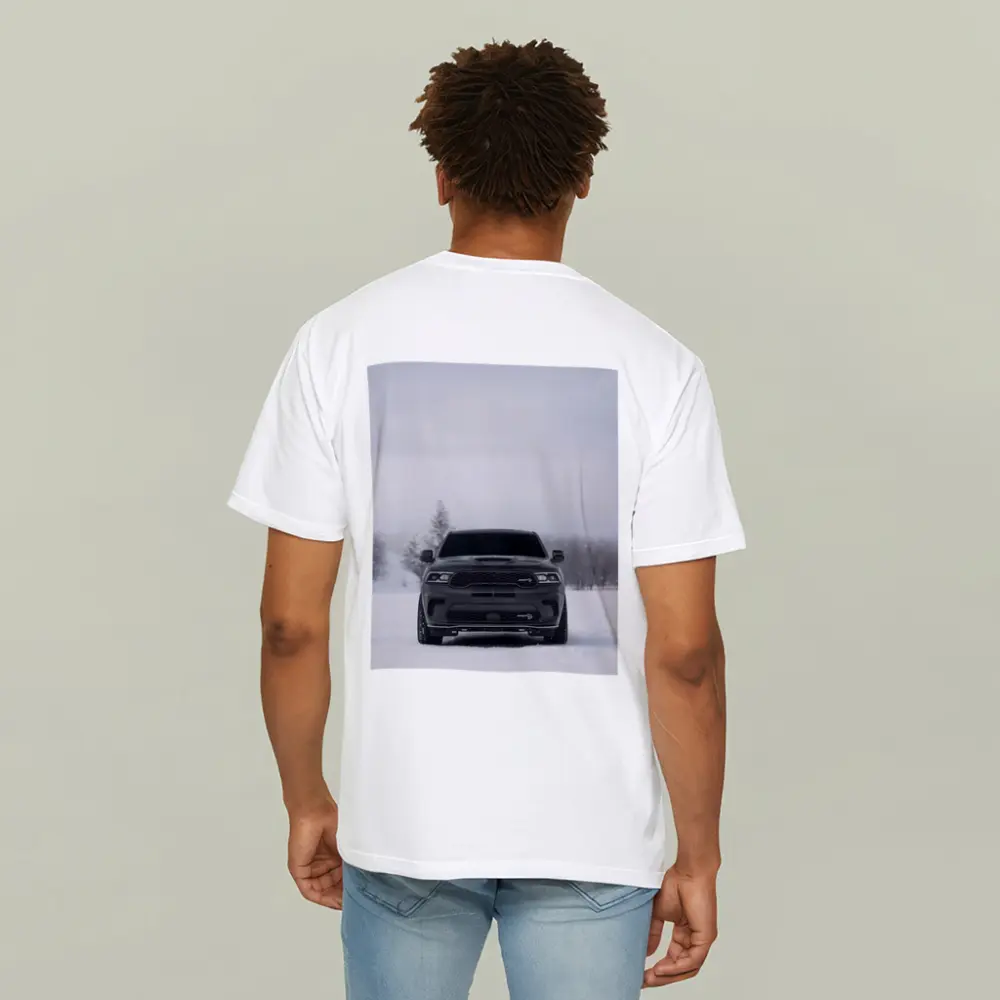 Dodge Durango SRT Front View Winter Snow – T-Shirts