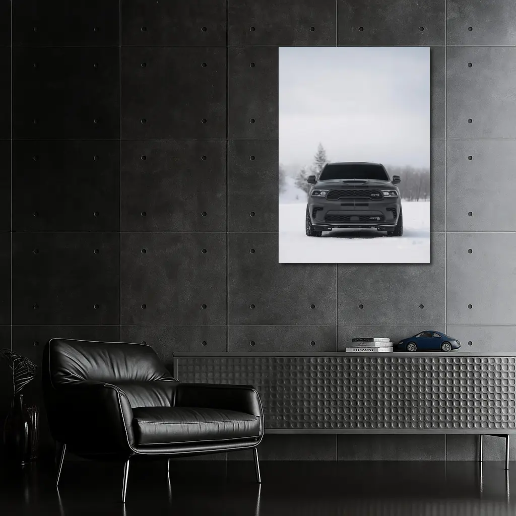 Dodge Durango SRT Front View Winter Snow – Wall Art