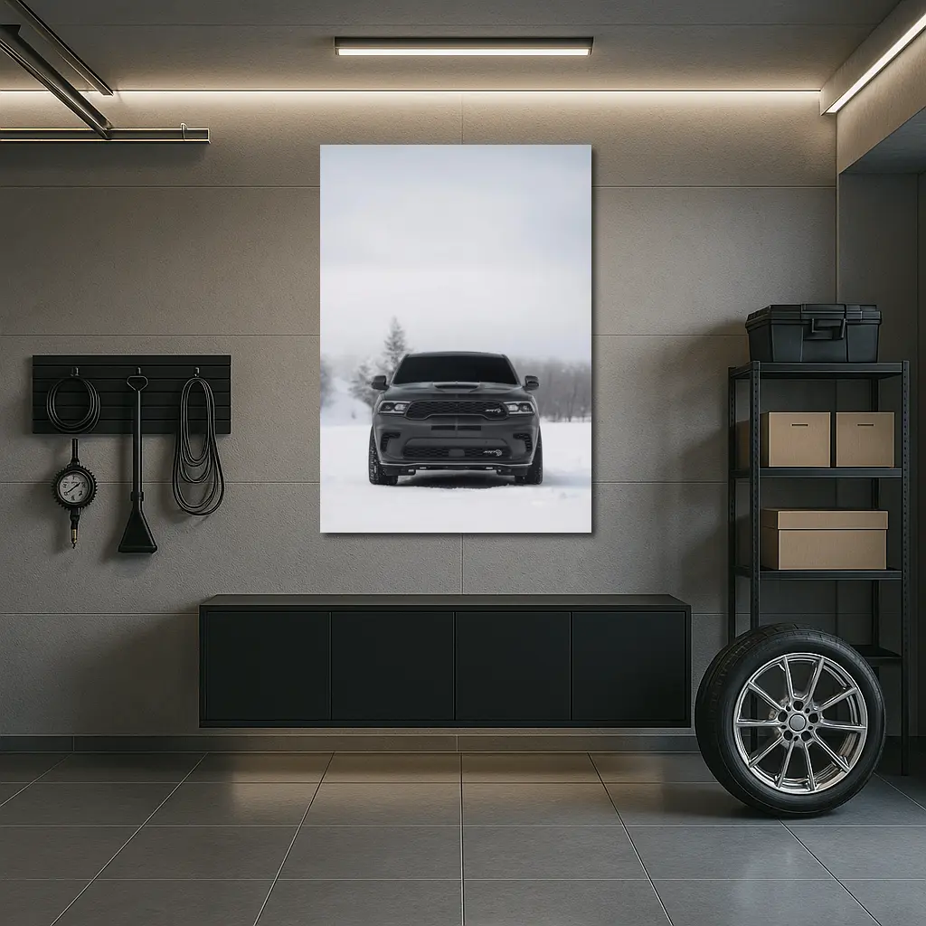 Dodge Durango SRT Front View Winter Snow – Wall Art
