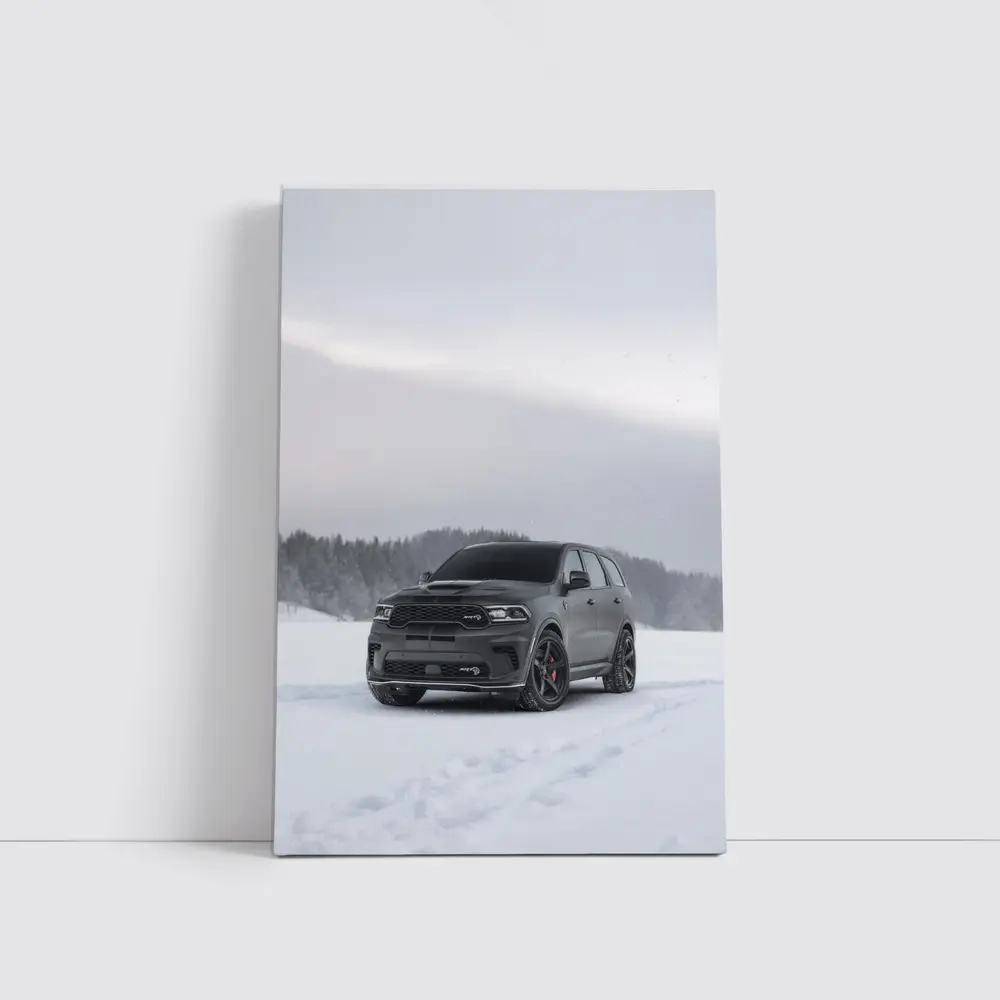 Dodge Durango SRT Matte Black Winter Snow – Wall Art