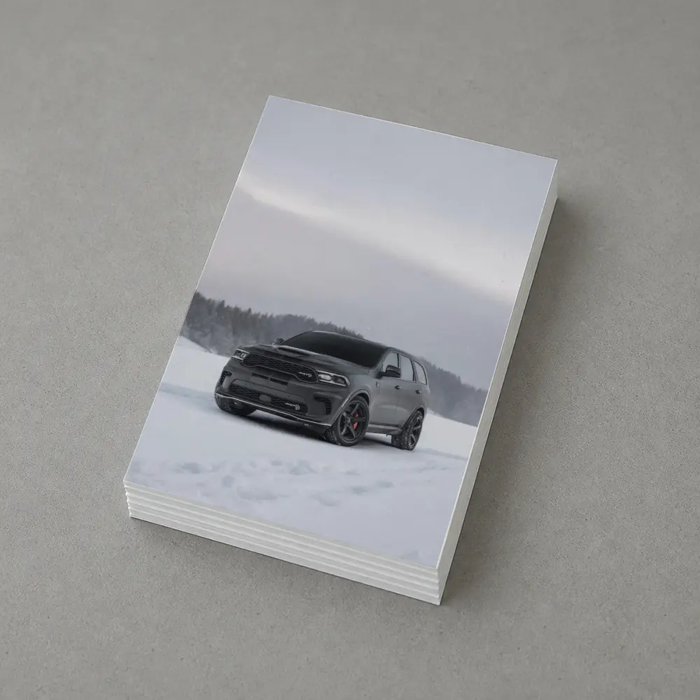 Dodge Durango SRT Matte Black Winter Snow – Postcards