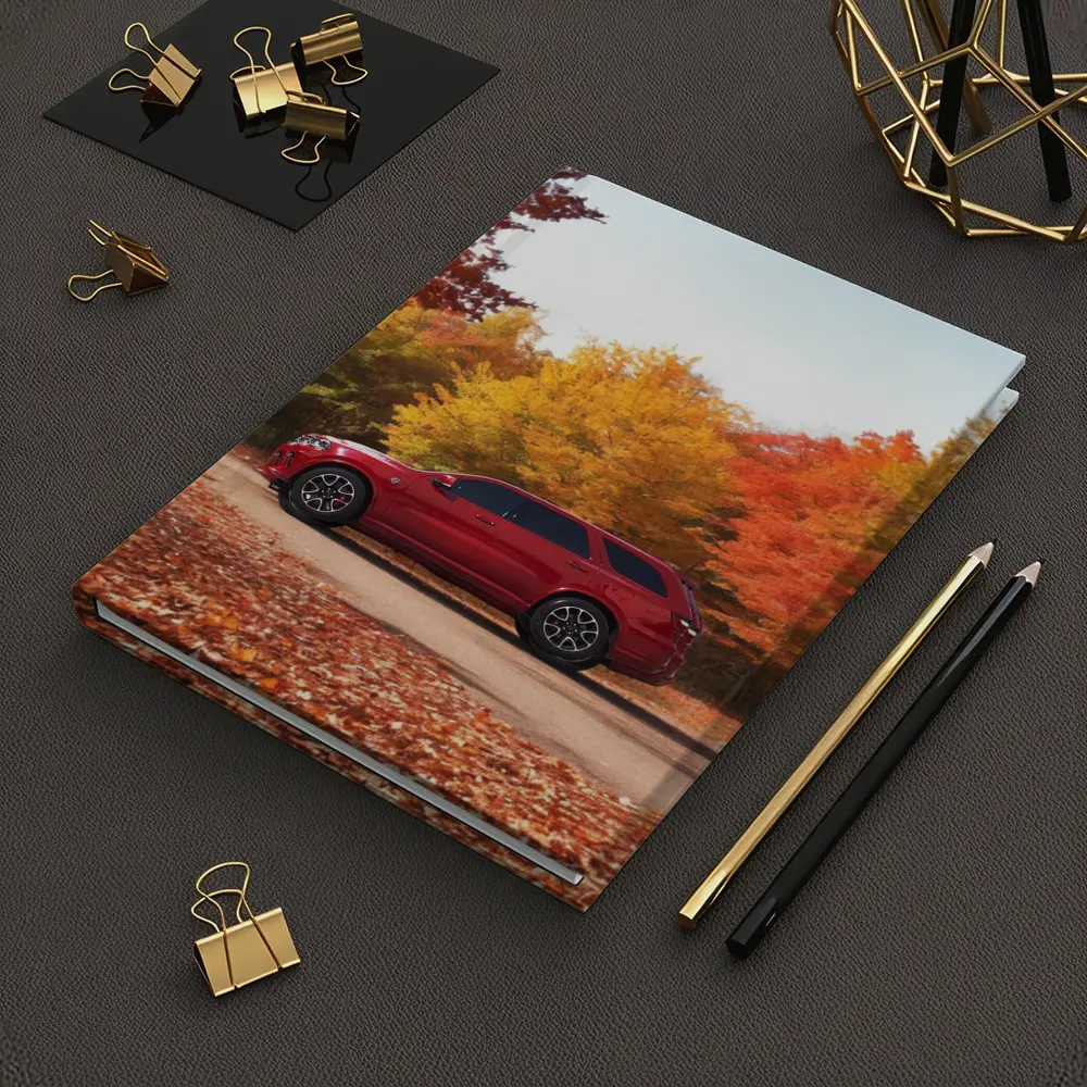 Dodge Durango Red SUV Autumn Forest – Notebooks