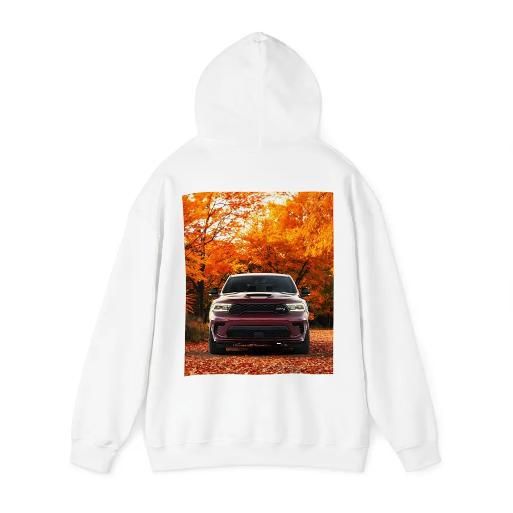 Dodge Durango SRT Front View Autumn Trees – Hoodies