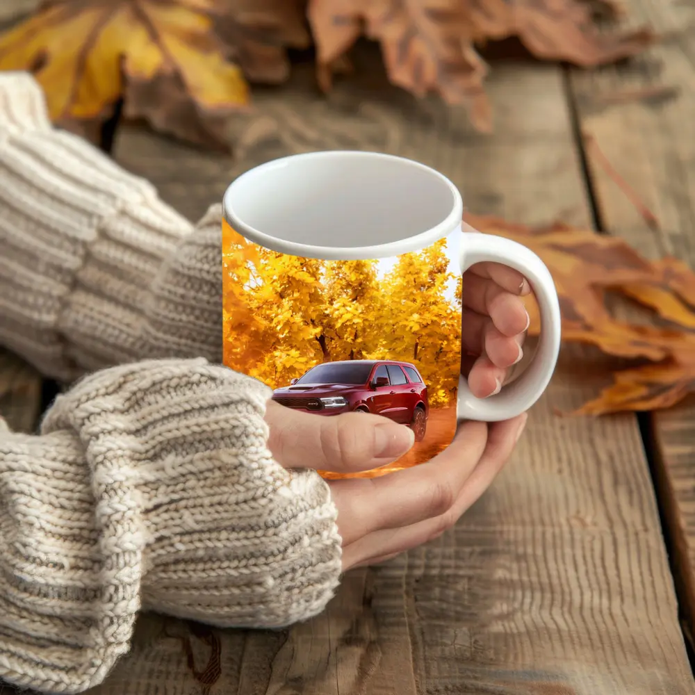 Dodge Durango SRT Red Autumn Forest Drive – Mugs