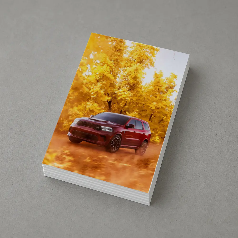 Dodge Durango SRT Red Autumn Forest Drive – Postcards