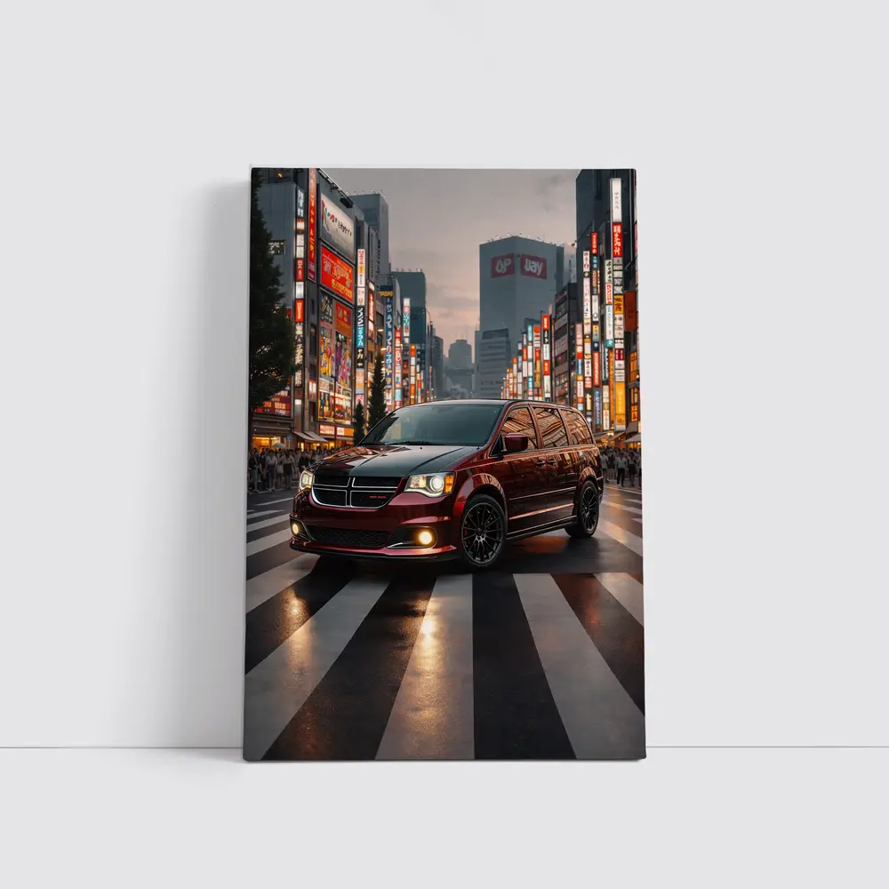 Dodge Grand Caravan Tokyo City Night – Wall Art