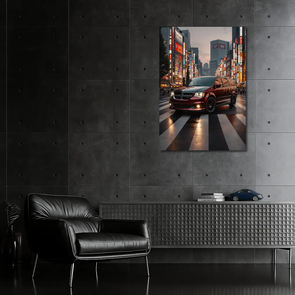 Dodge Grand Caravan Tokyo City Night – Wall Art