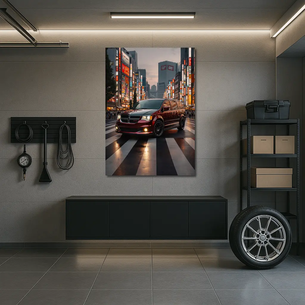 Dodge Grand Caravan Tokyo City Night – Wall Art