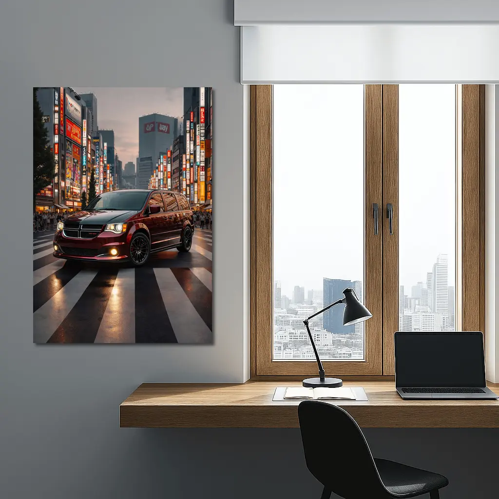 Dodge Grand Caravan Tokyo City Night – Wall Art