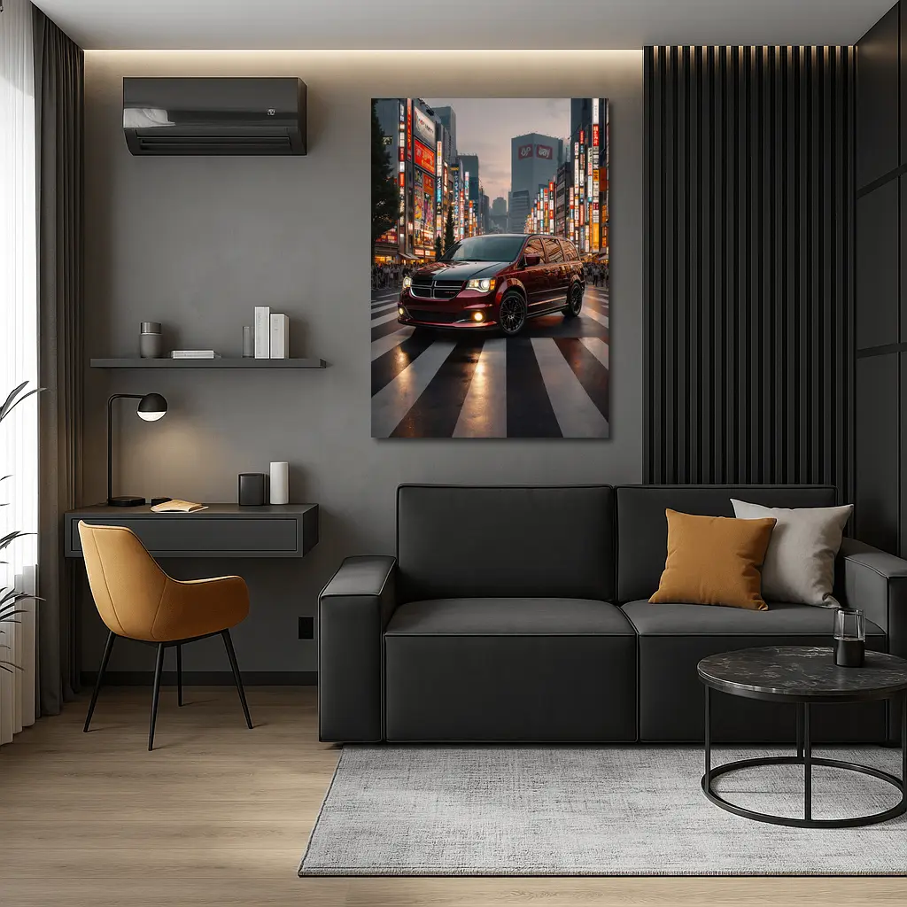 Dodge Grand Caravan Tokyo City Night – Wall Art
