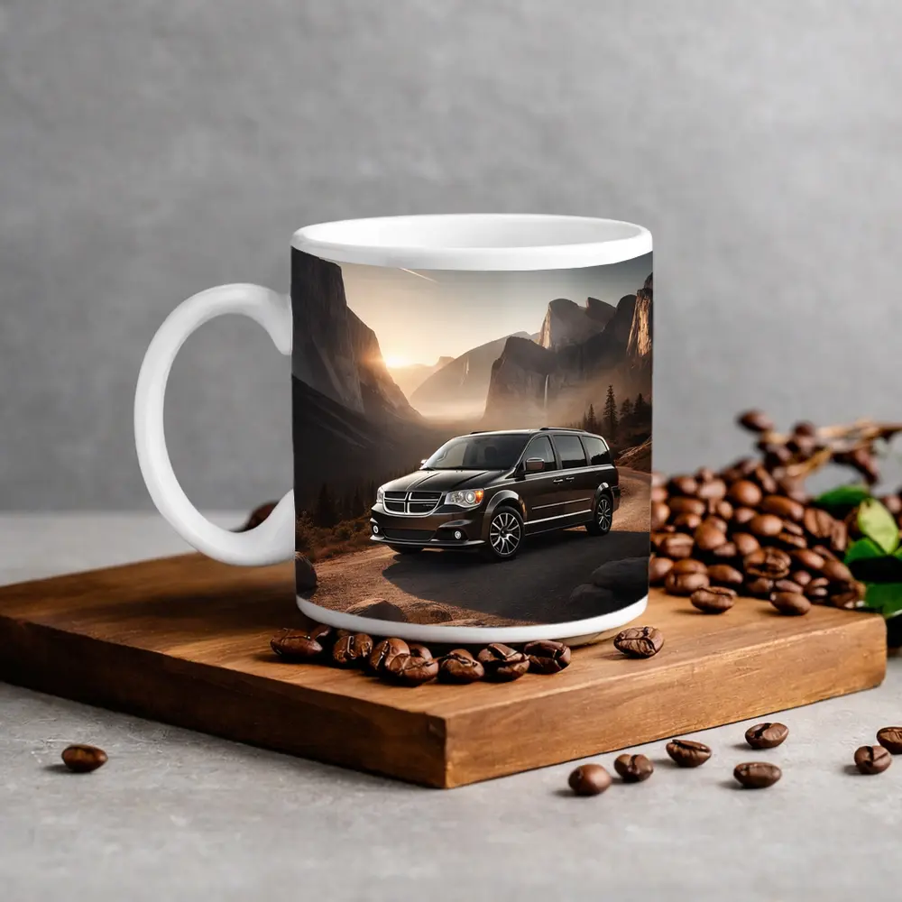 Dodge Grand Caravan Mountain Sunset Landscape – Mugs