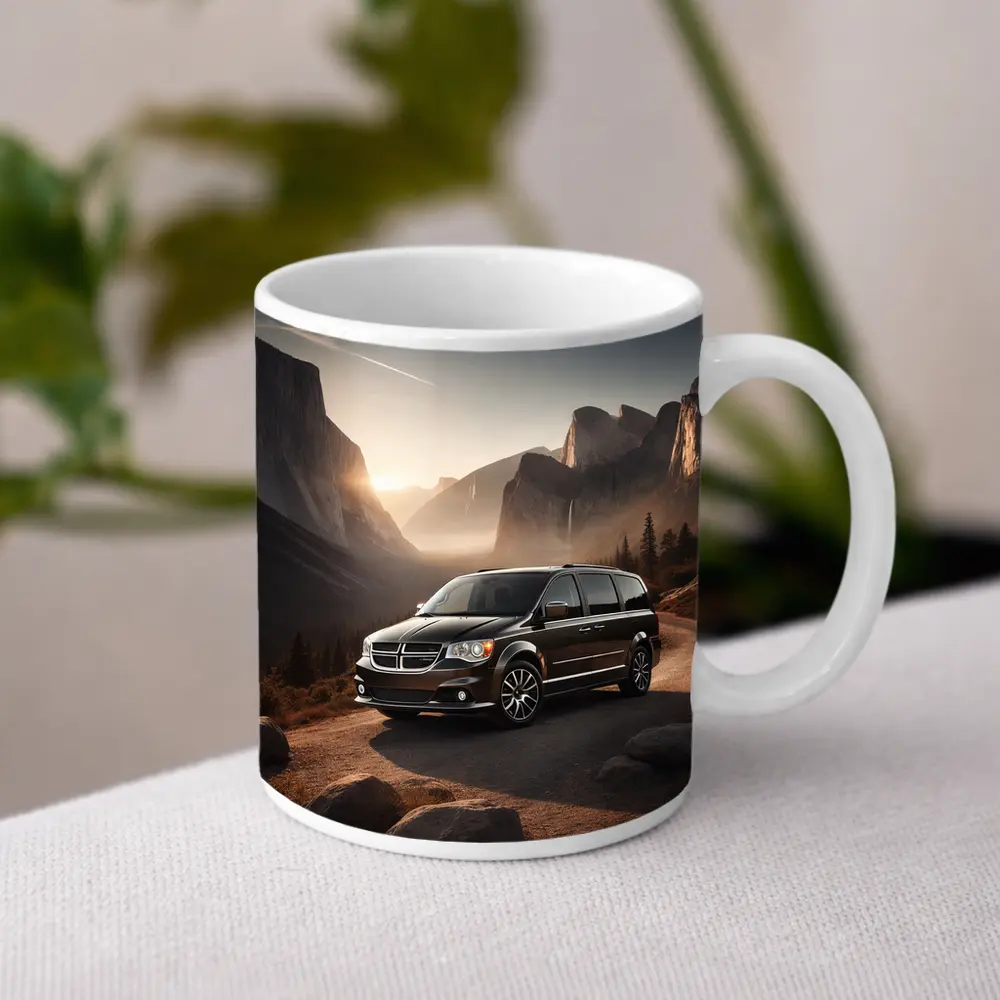 Dodge Grand Caravan Mountain Sunset Landscape – Mugs