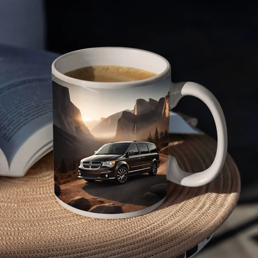 Dodge Grand Caravan Mountain Sunset Landscape – Mugs