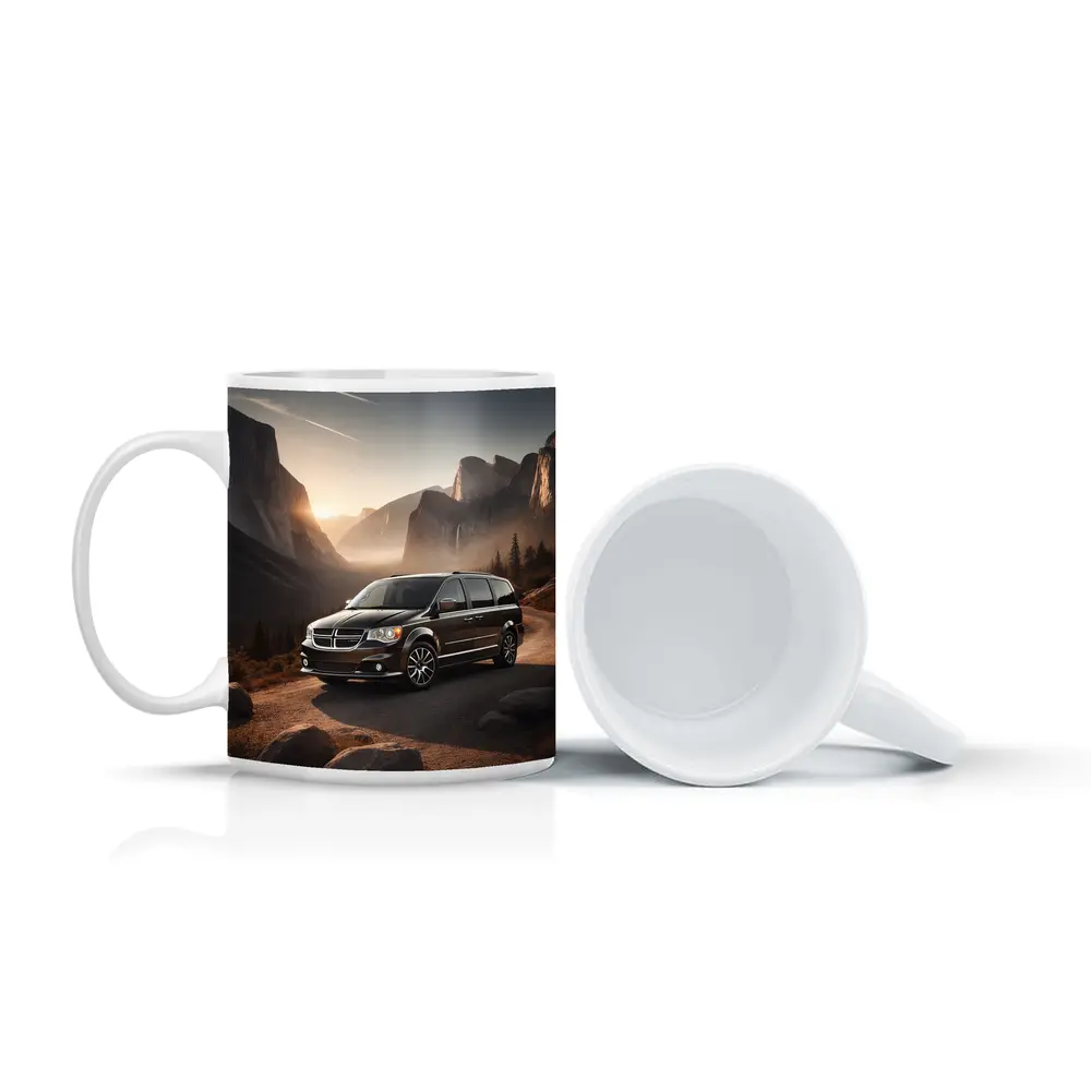 Dodge Grand Caravan Mountain Sunset Landscape – Mugs
