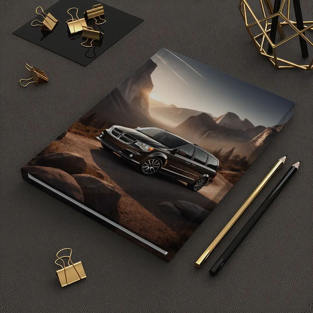 Dodge Grand Caravan Mountain Sunset Landscape – Notebooks