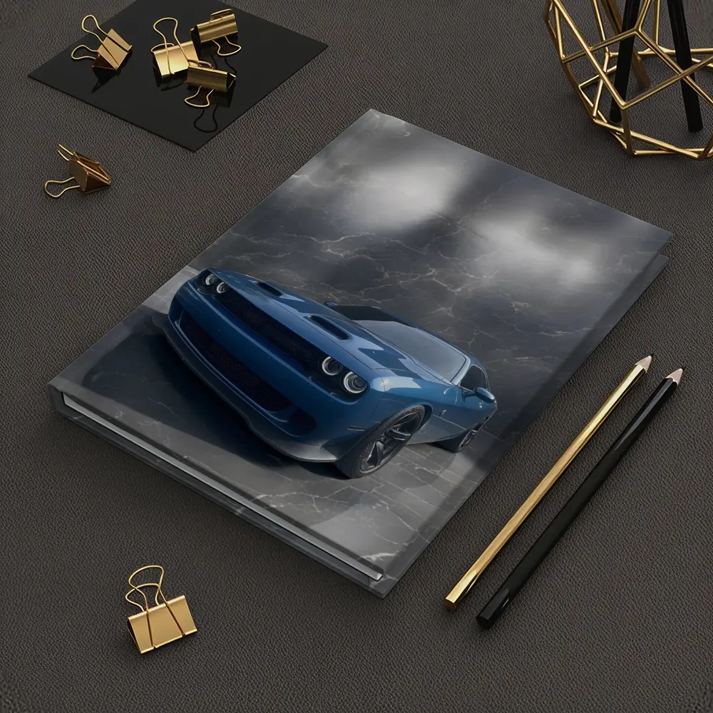 Dodge Challenger Hellcat Blue Marble Studio – Notebooks