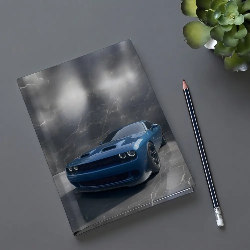 Dodge Challenger Hellcat Blue Marble Studio – Notebooks