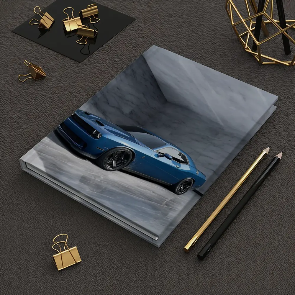 Dodge Challenger Hellcat Blue Marble Studio – Notebooks