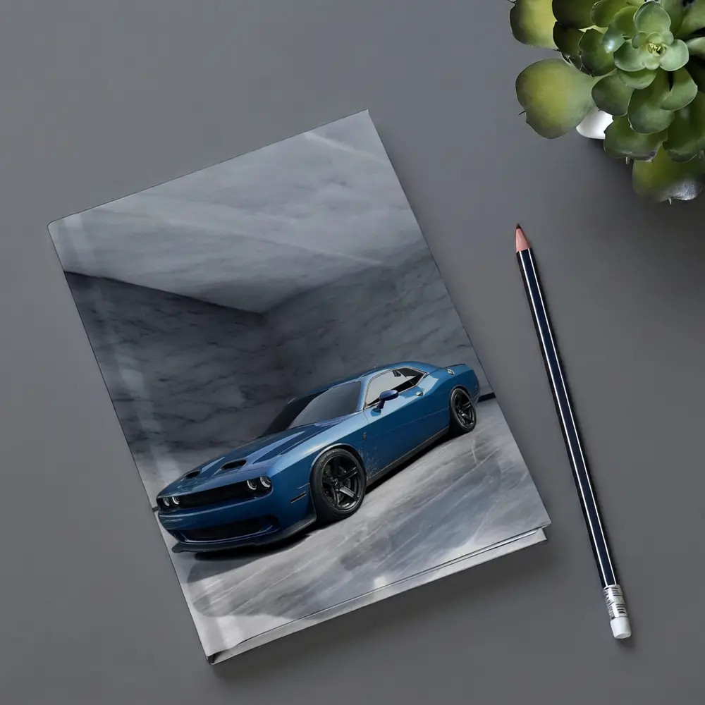 Dodge Challenger Hellcat Blue Marble Studio – Notebooks