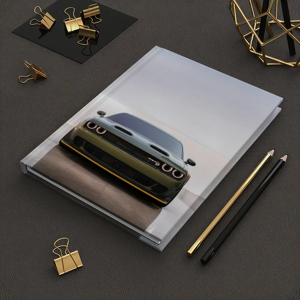 Dodge Challenger SRT Hellcat Green Front View – Notebooks