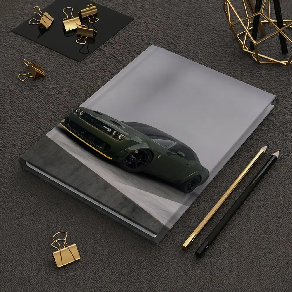 Dodge Challenger Hellcat Green Studio Shot – Notebooks