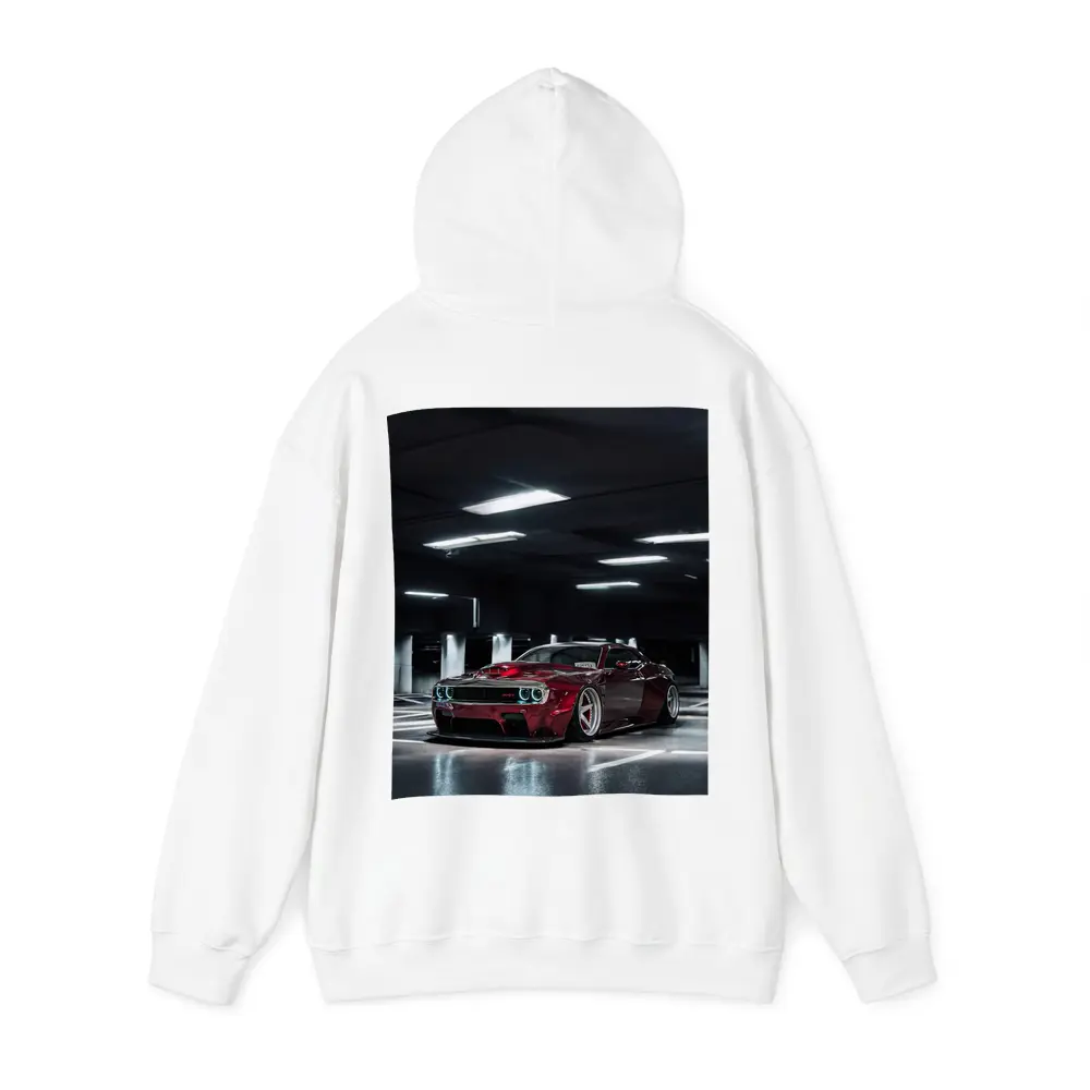 Dodge Challenger Red Wide Body Parking Garage – Hoodies