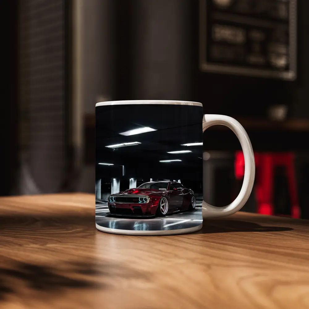 Dodge Challenger Red Wide Body Parking Garage – Mugs
