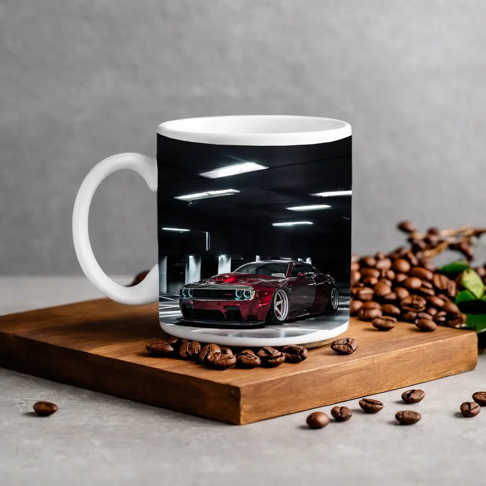 Dodge Challenger Red Wide Body Parking Garage – Mugs