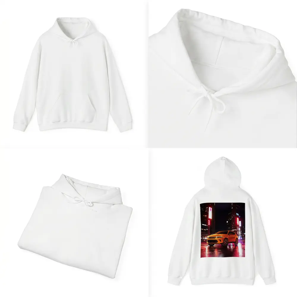 Dodge Hornet Orange SUV City Night – Hoodies