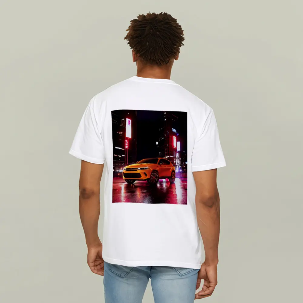 Dodge Hornet Orange SUV City Night – T-Shirts