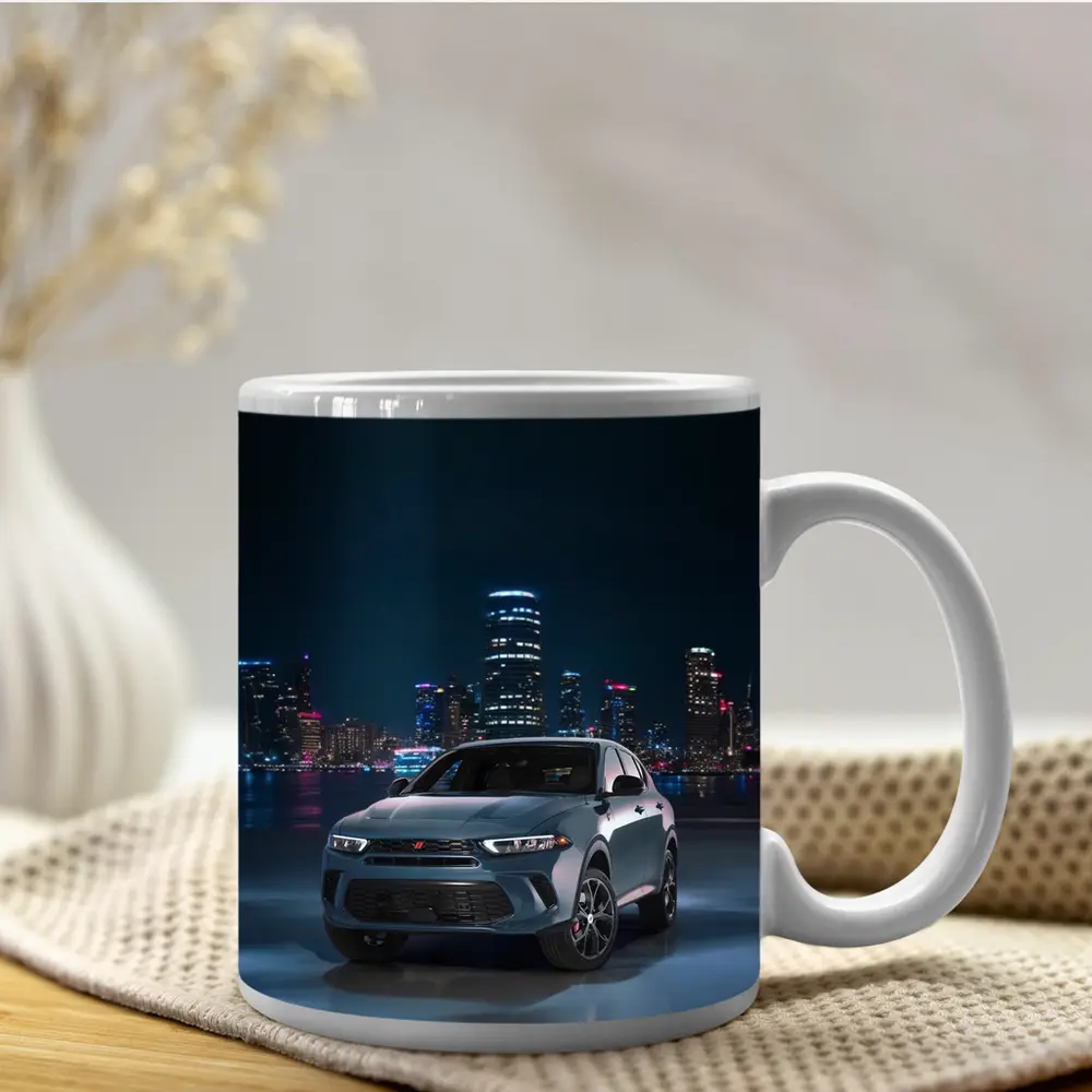 Dodge Hornet SUV City Night Skyline – Mugs