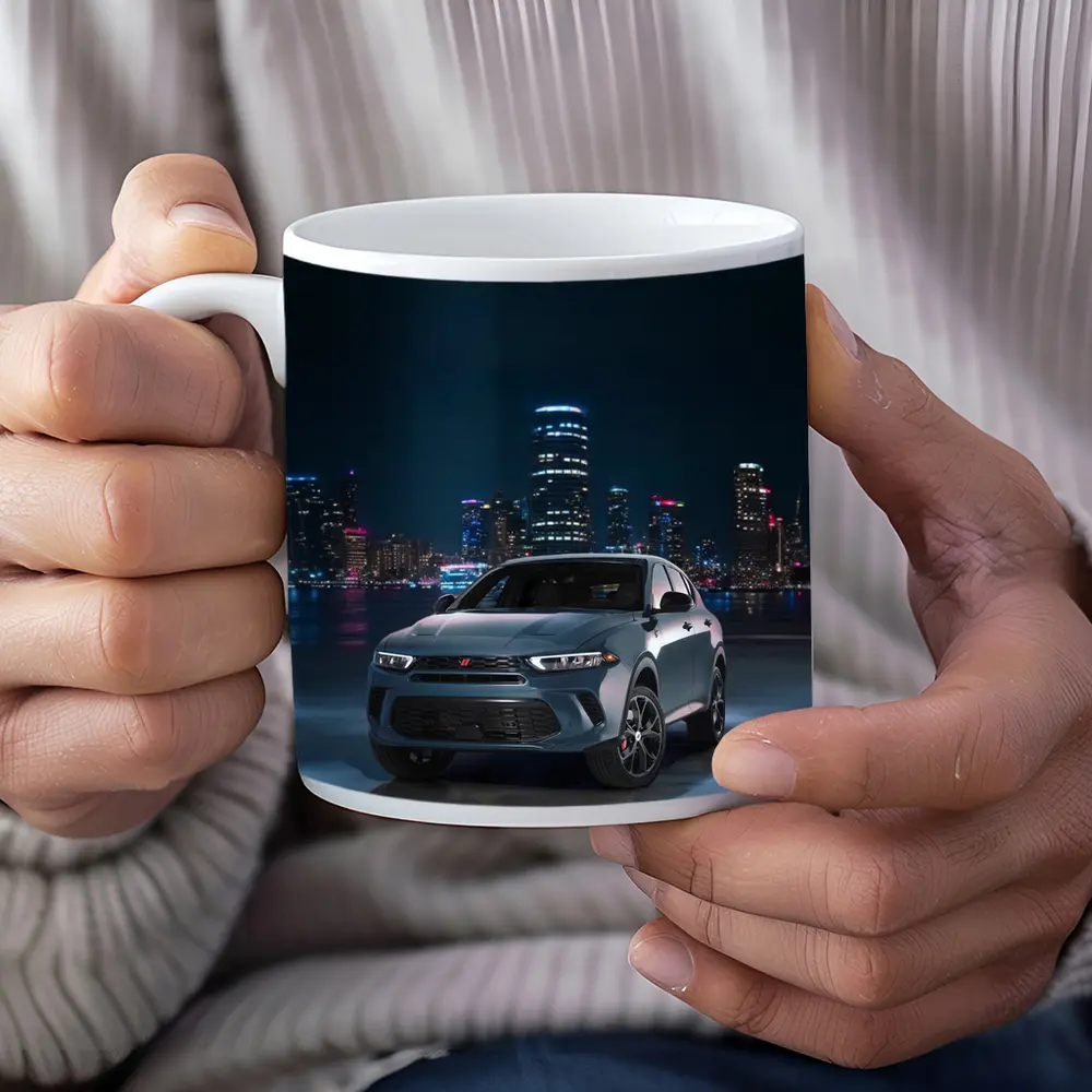 Dodge Hornet SUV City Night Skyline – Mugs