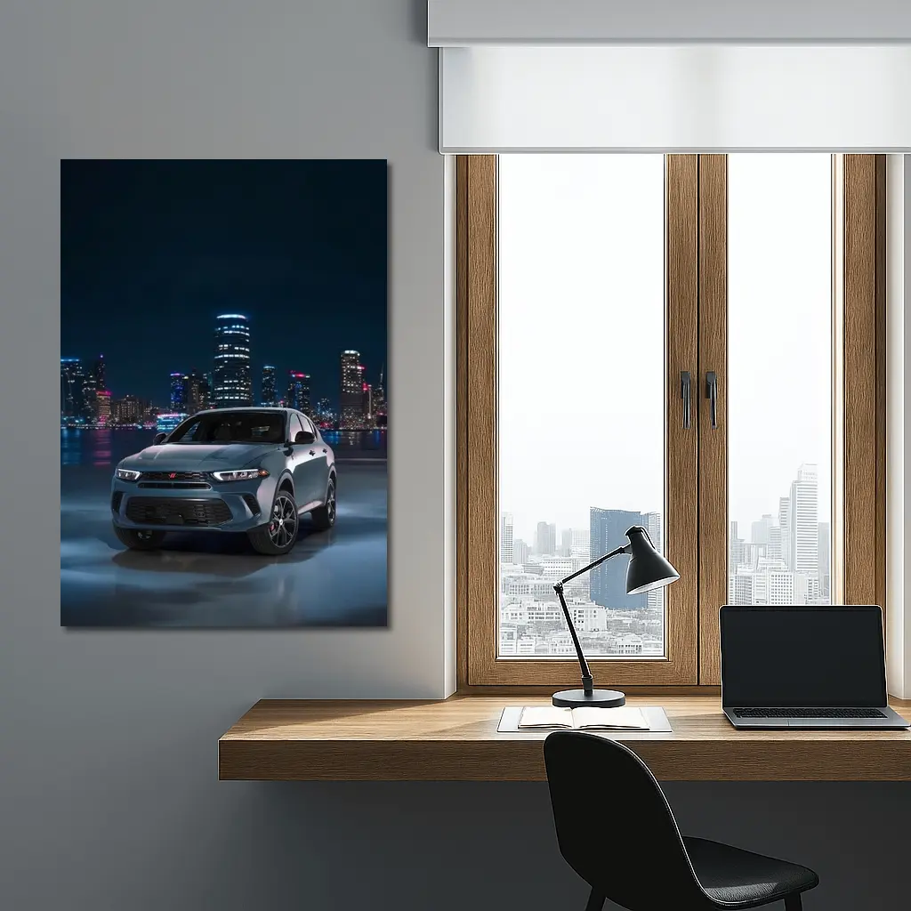 Dodge Hornet SUV City Night Skyline – Wall Art