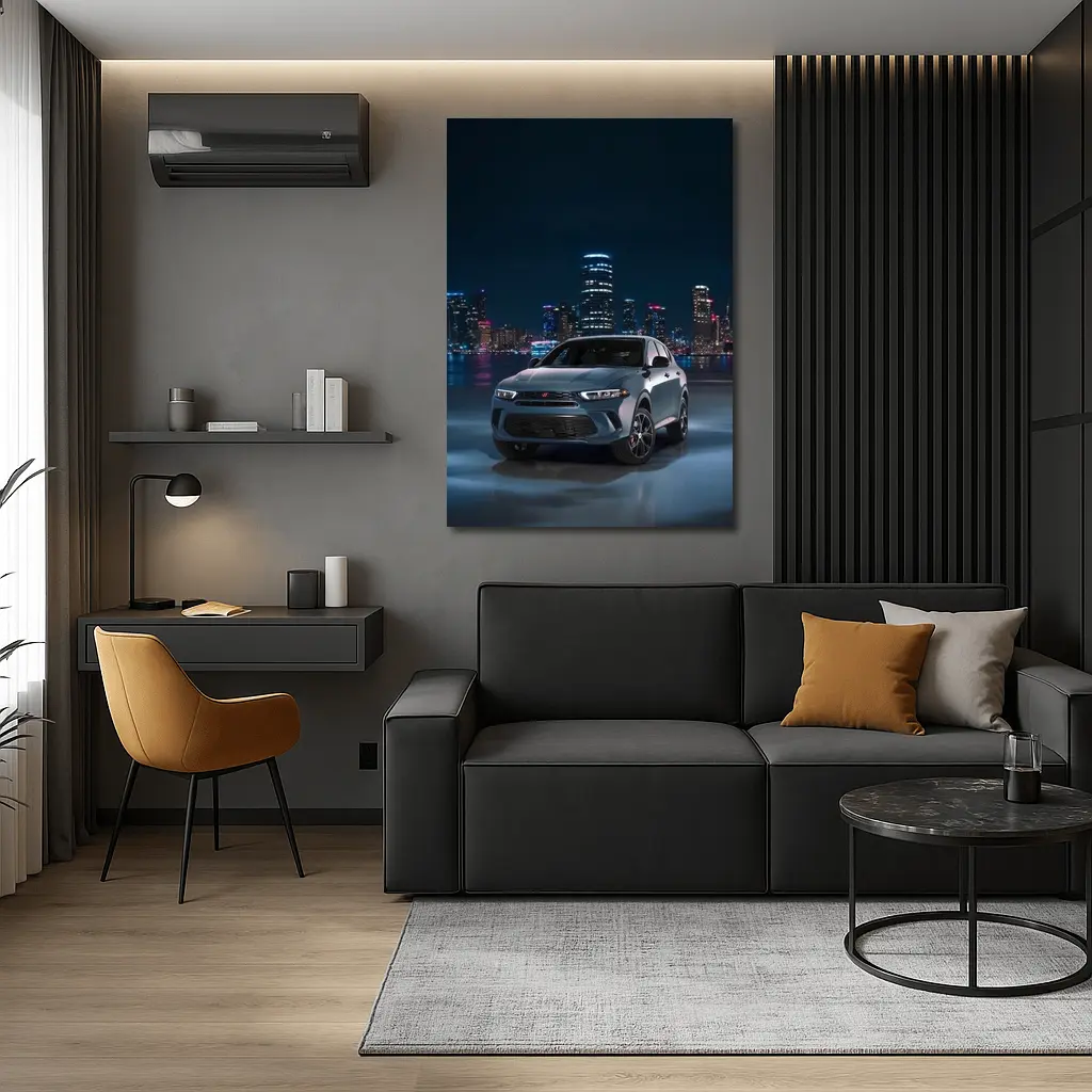 Dodge Hornet SUV City Night Skyline – Wall Art